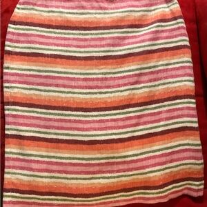 Talbots Multicolor Striped Skirt
